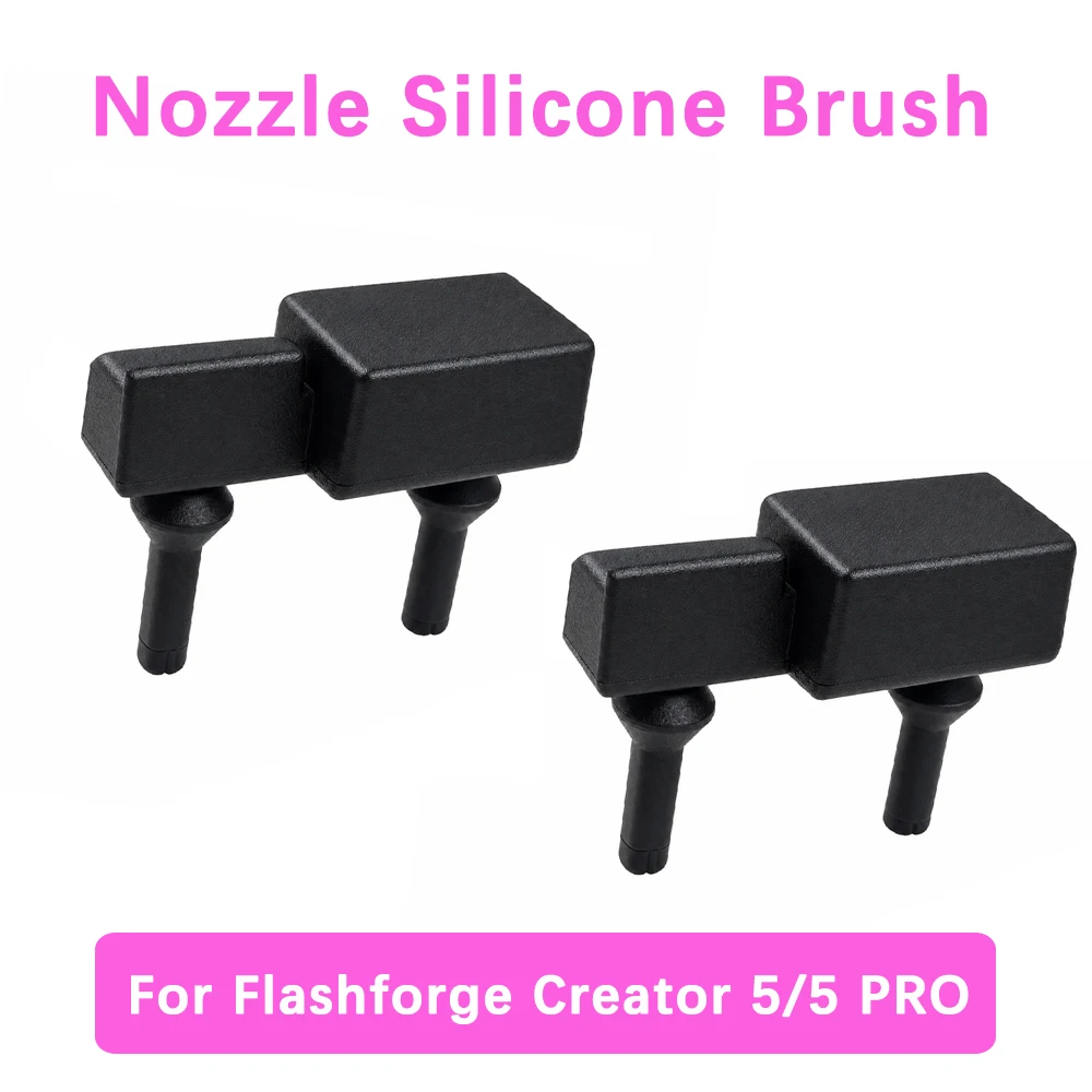 For Flashforge Creator 5  PRO Nozzle Wiper Cleaning Brush C5 Nozzle Silicone Brush For Flashforge Creator 5 Hotend Nozzle Brush