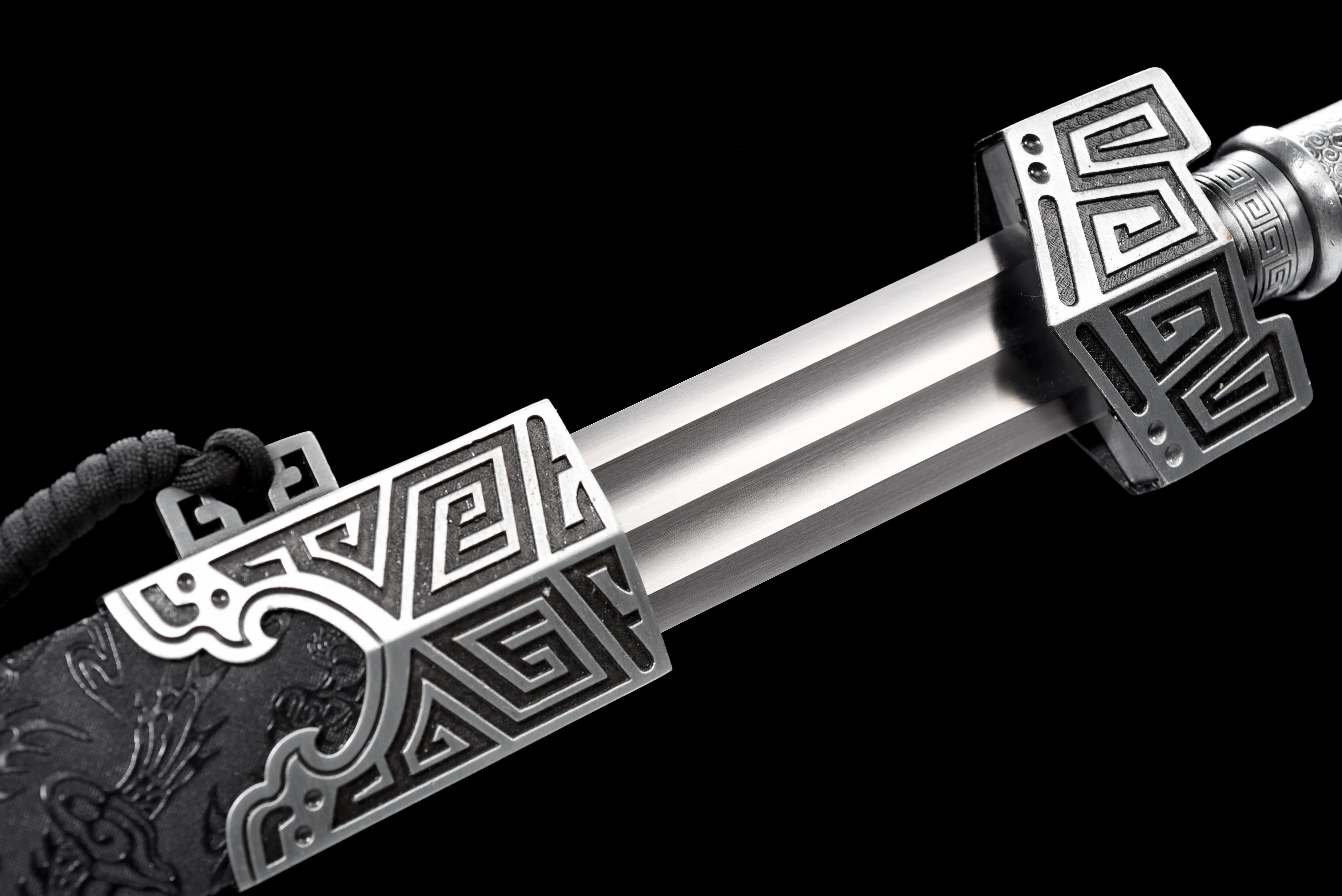 103 سنتيمتر القرون الوسطى الإمبراطورية الرومانية السيف الأوروبي تمبلار تصميم شريط الصحة المزدوج ، كاتانا العدالة النينجا الساموراي بليد القتال الحاد