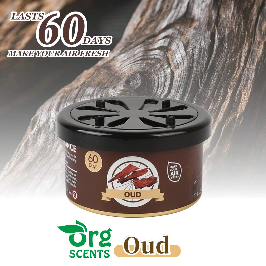Ambientador perfumado Oud para coche, perfume para automóvil, bloque de madera, fragancia de difusión de aceite esencial, eliminación de olores duradera