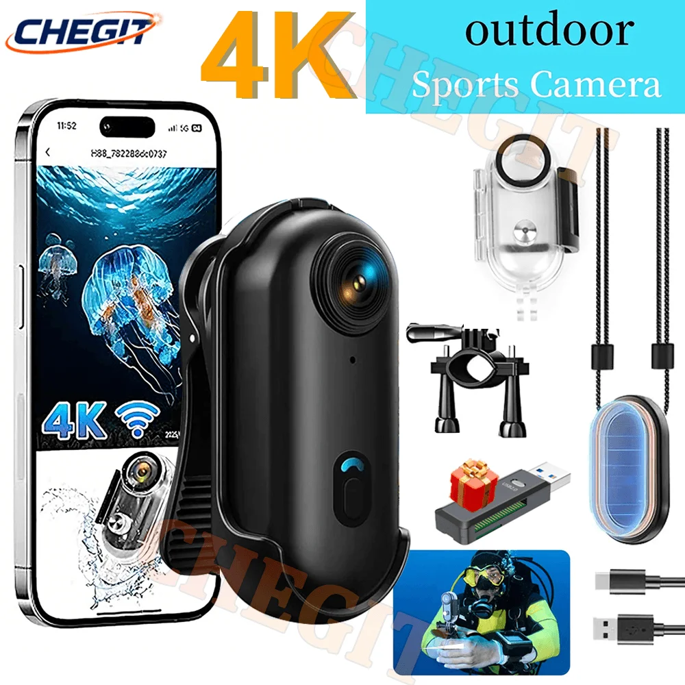 

4K 1080P Мини-камера для тела, шлем, руль, мотоциклетная дорожная спортивная камера, аккумуляторная камера для тела, Full Hd Sports Action, Wi-Fi, камера H88