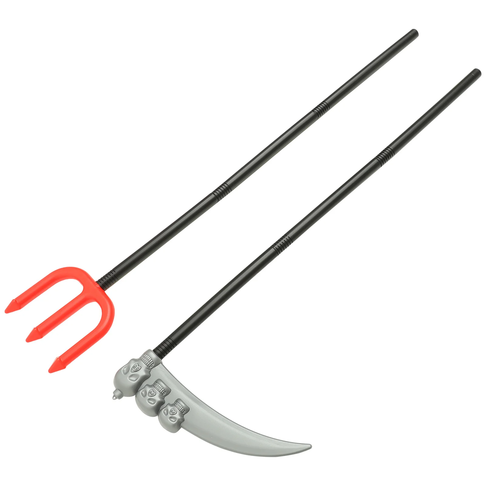 

2Pcs Halloween Cane Prop Cosplay Decoration Costume Accessory Lightweight Walking Stick Decorative Crutch Stick