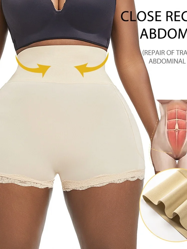 

High Waist a Underwear Women's Beautiful Butt Lifting Large Size Abdomen Control Pants Faionable Base Layer Trousers