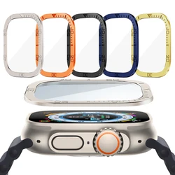 Tempered Glass for Apple Watch Ultra 3 2 49mm Screen Protector Anti-Scratch Metal Frame for IWatch Series Ultra 49mm Accessories