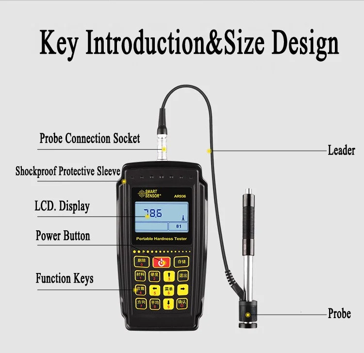 

Smart Sensor AR936 Portable Hardness Tester
