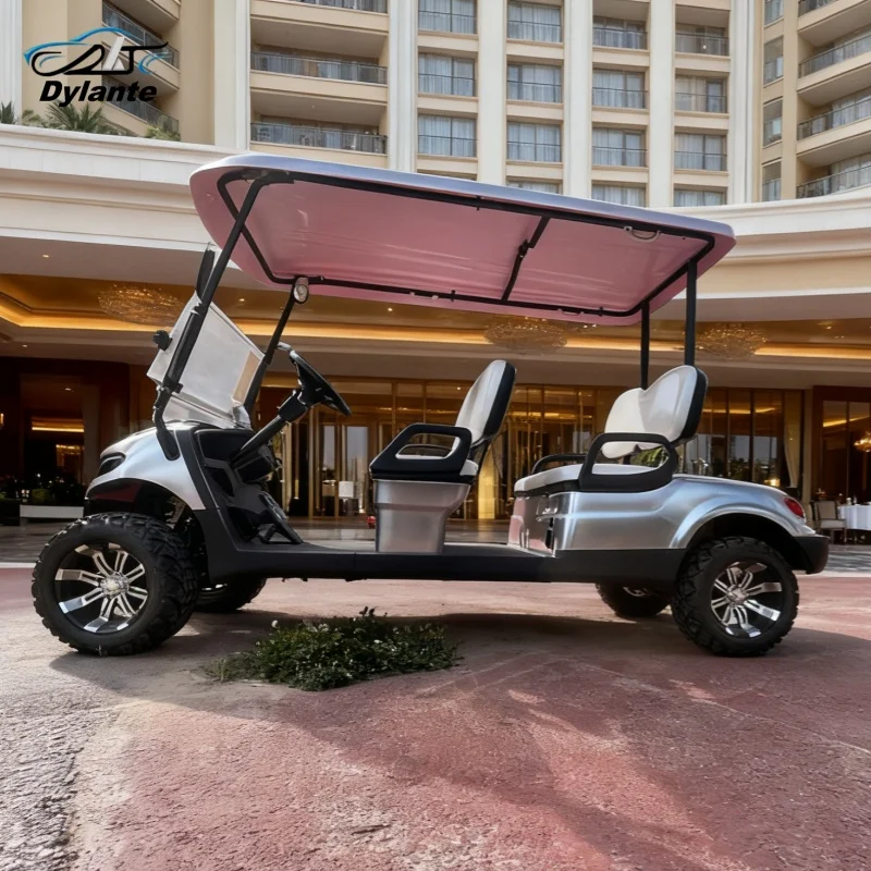 حار بيع عربة جولف كهربائية في الهواء الطلق 4 مقاعد نادي الركاب سكوتر للبيع في الولايات المتحدة الأمريكية وكندا سيارة كهربائية لملعب الجولف #3