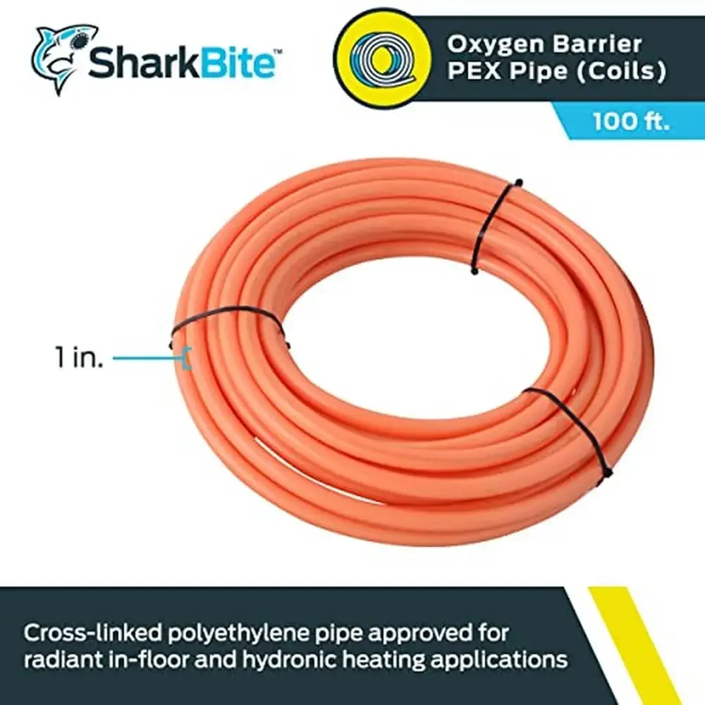 1 Inch PEX Pipe Flexible Tubing Oxygen Barrier Water Tubing Radiant Heat Plumbing Tube