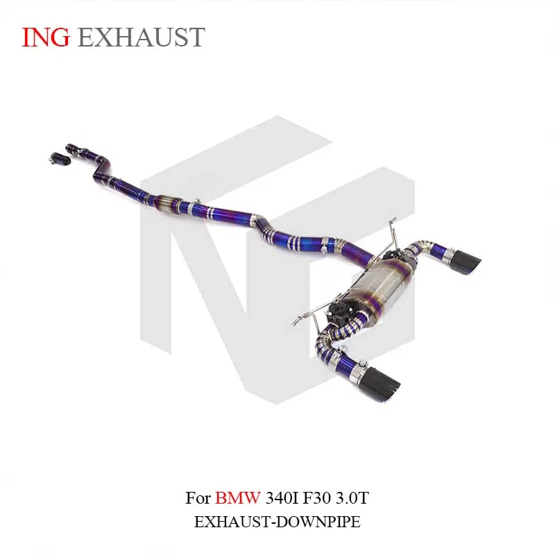 

ING for BMW F30 340i 3.0T Titanium Exhaust System Cat-Back Sport Sound Muffler 2012-2018