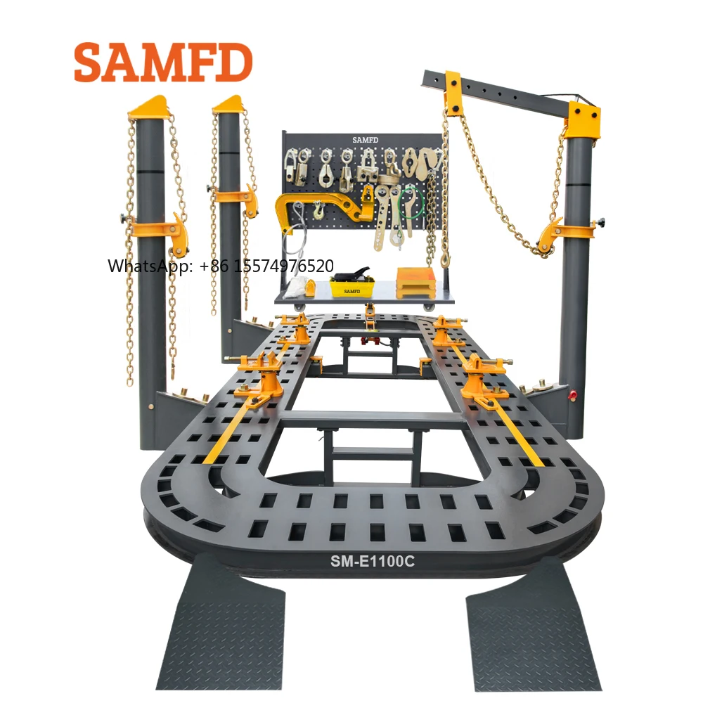 SellingSAMFD Factory Cheap Pulling Straightening Car Bench Auto Body Classis Straightener O Liner Repair Car Frame Machine