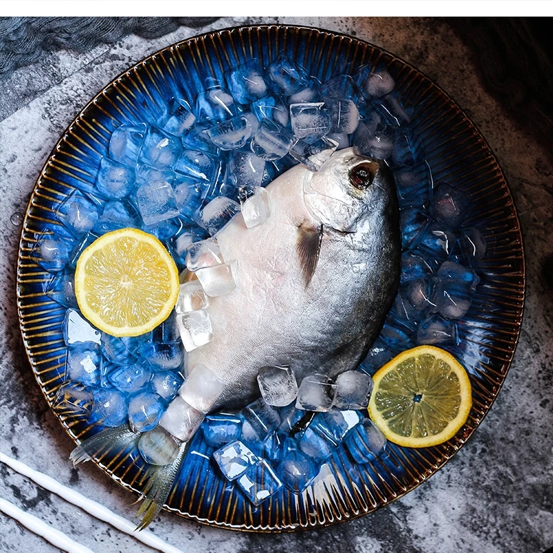 

Керамическая тарелка для стейка в западном стиле Art Kiln Turn, 11-дюймовая посуда с тиснением