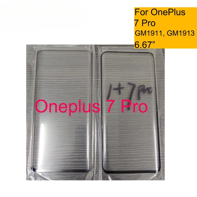 

Replacement For Oneplus 7 Pro Touch Screen Panel Front Outer Glass LCD Lens With OCA Glue
