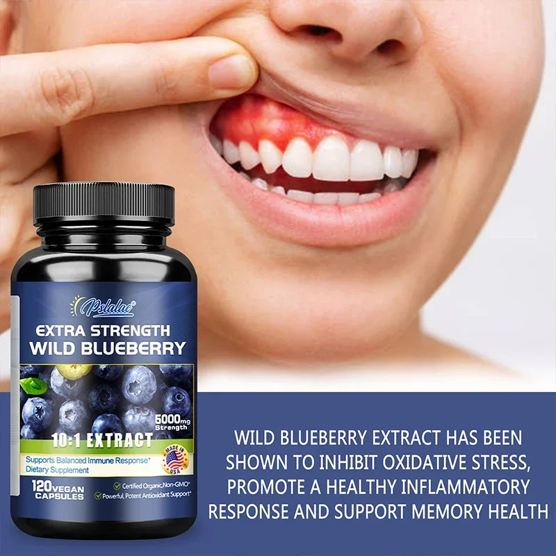 Wild Blueberry - Promotes Brain Health and Cognitive Function, Improves Memory, Antioxidant