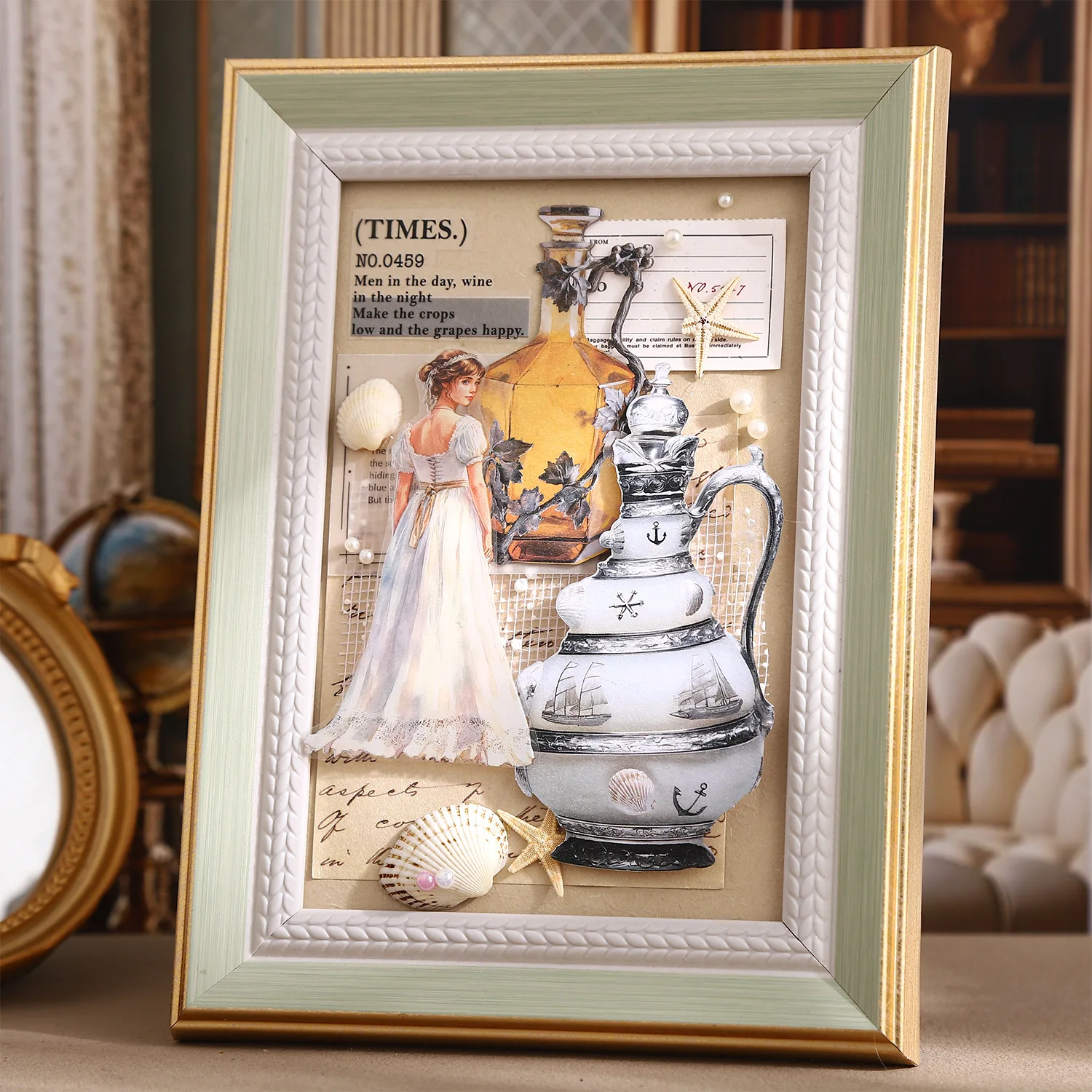 24sets/1lot Kawaii Scrapbook Stickers Rococo Collection Junk Journal Gold Planner Stationery Sticker Planner Decorative