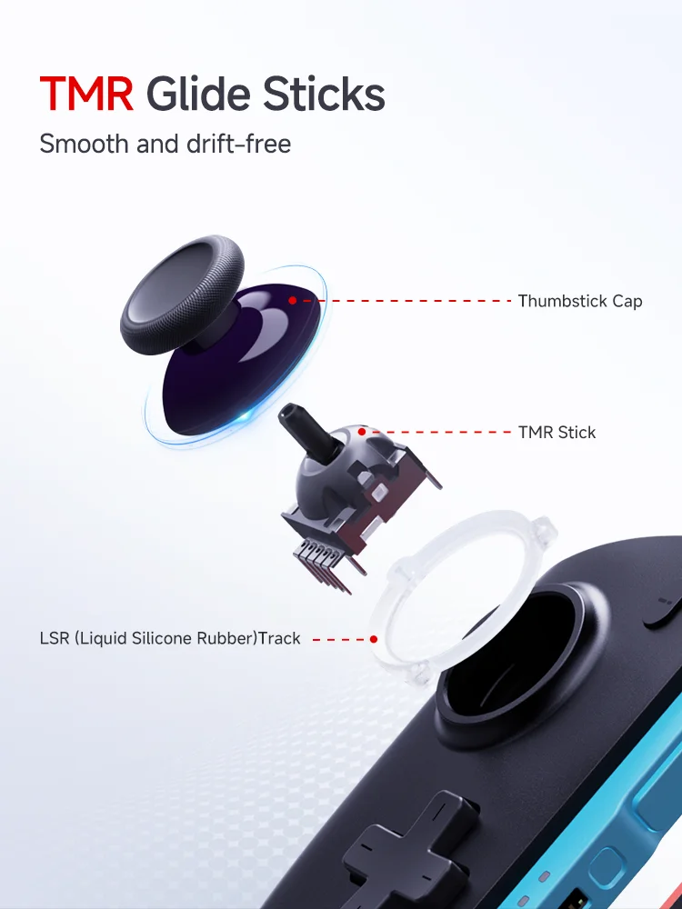 Bezprzewodowy Joypad MOBAPAD M12 HD / M12 S do Nintendo Switch 2 z joystickiem TMR, mechanicznymi przyciskami, możliwością remapowania i funkcją Macro. — zdjęcie produktu 4