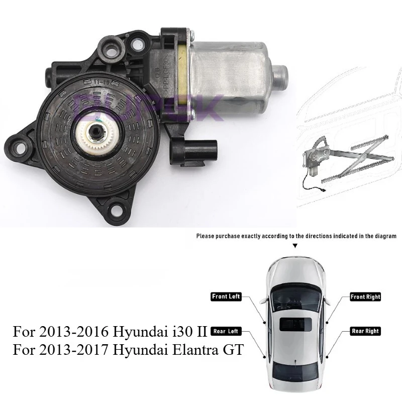 1 قطعة الجبهة اليمنى قوة رافع للزجاج المحرك ل 2013-2016 هيونداي i30 إلنترا GT منظم للنوافذ الكهربائية أجزاء المحرك 82460A5000