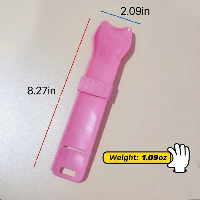 Cat Strip Squeeze Spoon for Lickable Wet Treats, Pet Liquid Snack Feeding Dispenser, Multi-functional Squeezer Cat Accessories