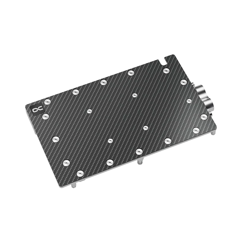 Alphacool es Nvidia Geforce Rtx 4090 Design de Referência com Placa Traseira Edição Aic Vga Refrigerador de Carbono Preto