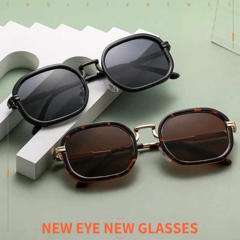 디자인 남성용 선글라스 초경량 PC+메탈 클래식 선글라스 여성용 야외 운전용 선글라스