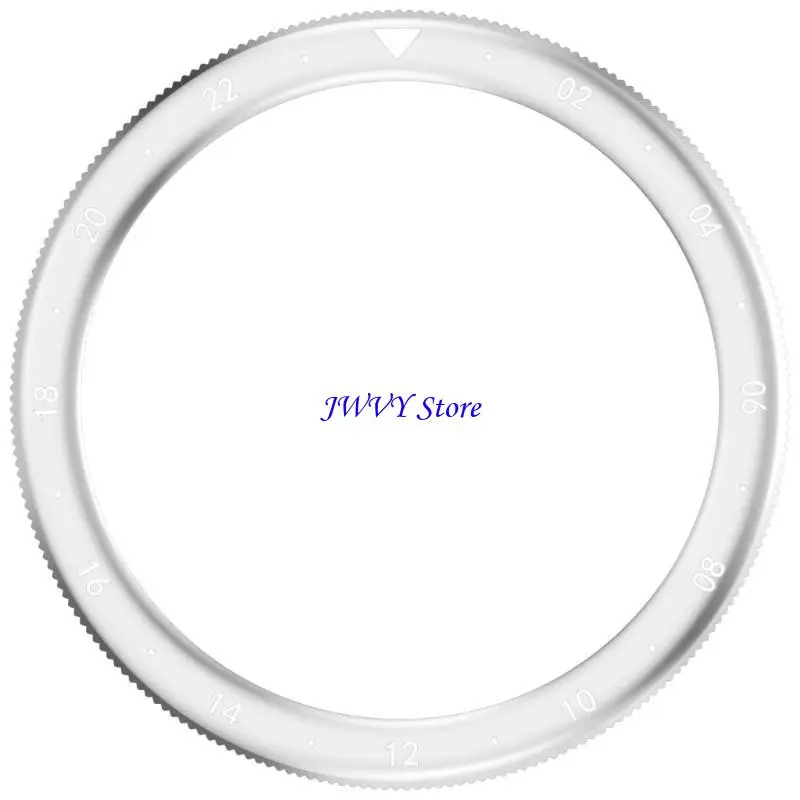 573A Universal Steel Watch Bezel with Glass Protections Metal Bezel Watch Replacement Bezel Simple Installation for 3/4
