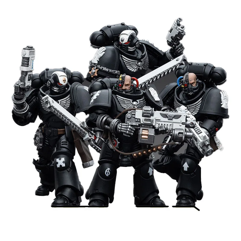 In Stock JOYTOY WARHAMMER Iron Hands Intercessors Brother Gravak Ignar Sergeant Kalock Bantus Robot Action Model Art Collection