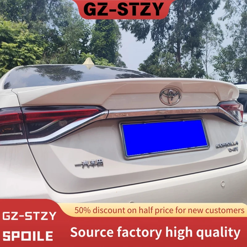 For Toyota Corolla Spoiler 2019 2020 2021 2022 2023 2024 High Quality ABS Plastics Car Rear trunk cover wings spoiler Airfoil