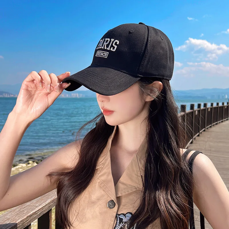 Fashion Baseball Cap for Women\'s Summer Simple Soft Top Visor Caps Casual Embroidered Letters Men\'s Adjustable Fishing Hats