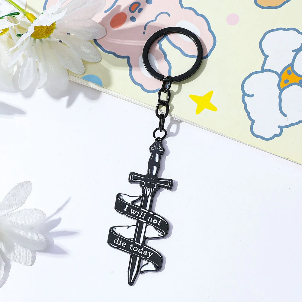 Fashion Fourth Wing Black Dragon Keychain New Cool Pendant Car Key Holder  Backpack Ornament Accessory for Boy and Men Gifts