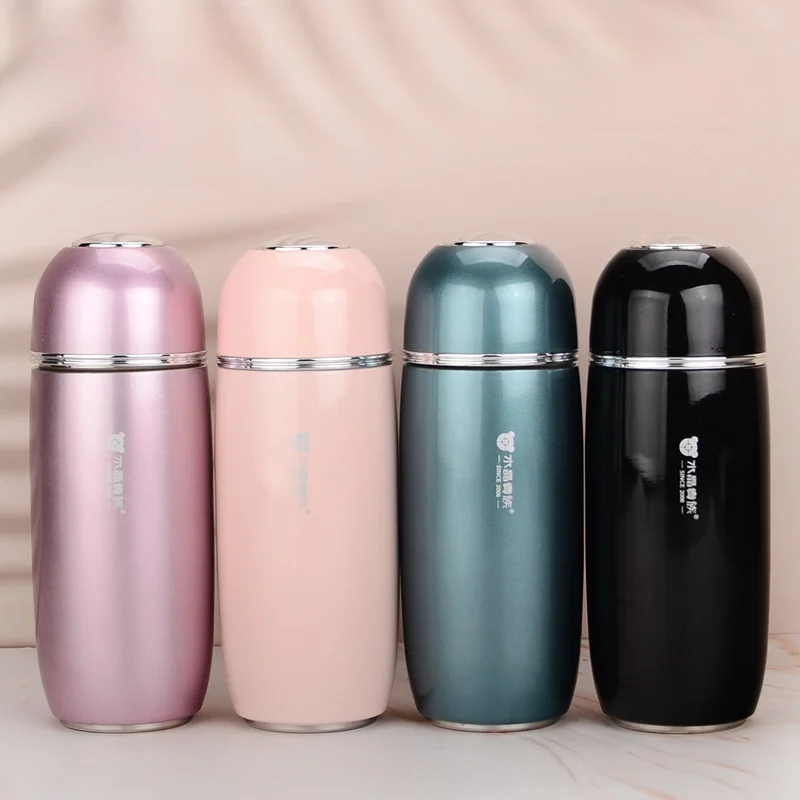 

Portable 200ml Small Capaci Stainl Steel 36 Insulated Water Bottle Crystal Ladies Student Beverage Cup