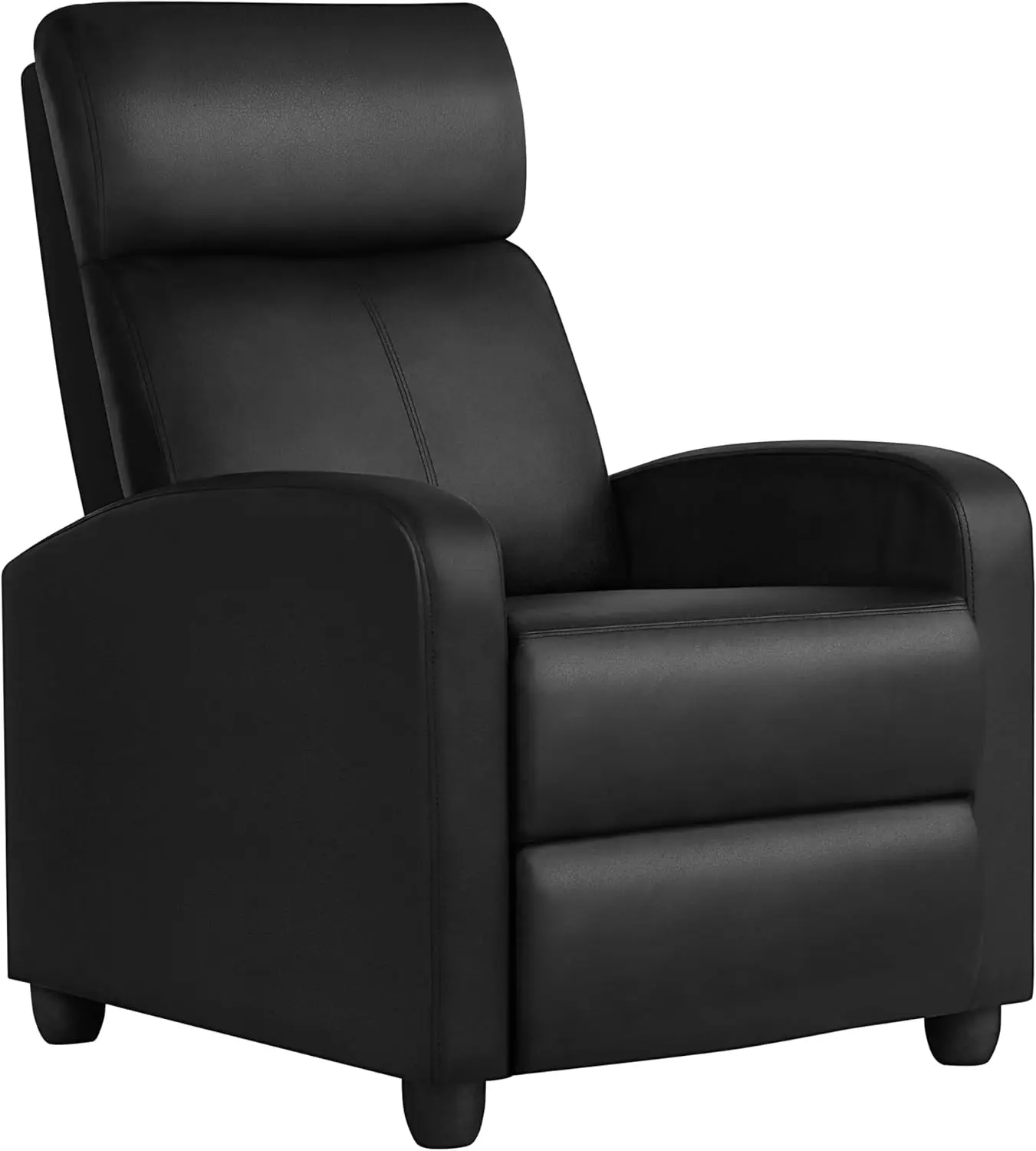 Recliner Chair Leather Recliner Sofa Home Theater Seating with Lumbar Support Overstuffed High-Density Sponge