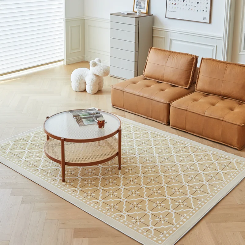 Modern Living Room Carpet Light Luxury Home Decoration Coffee Tables Plush Mat Large Area Bedroom Fluffy Rug ковер Tapis 러그