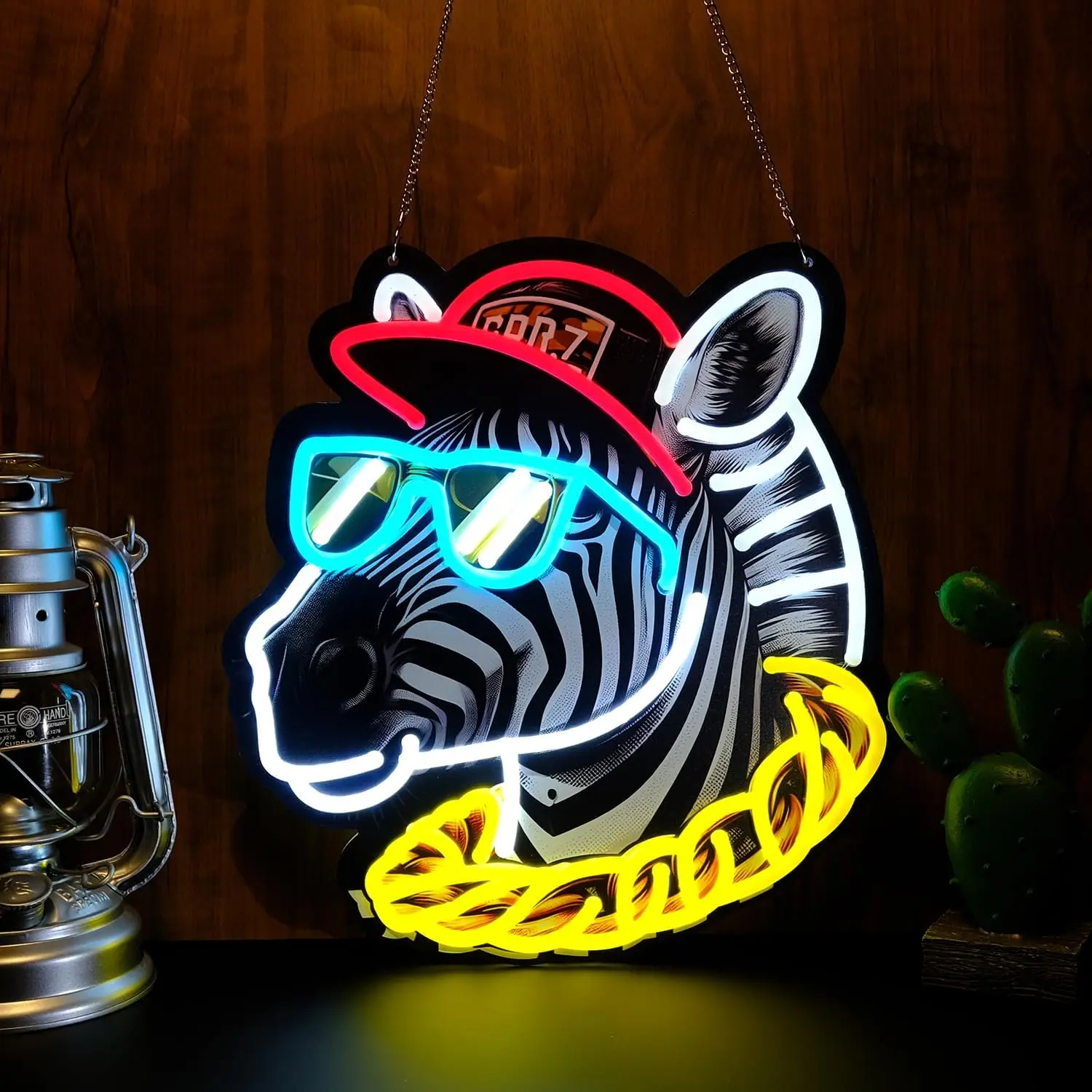 

Неоновая вывеска «Зебра»: настенный светильник USB LED для декора магазина косметики, бара, игровой комнаты, спальни, подарок на день рождения