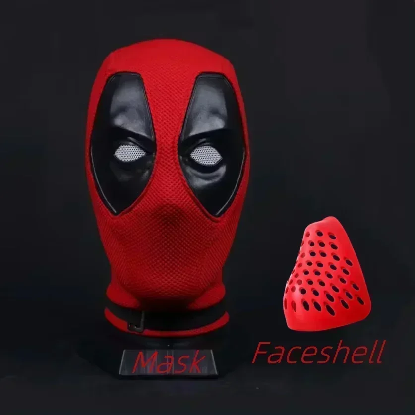 Masque Deadpool, Costume de Cosplay de fête d'halloween, couvre-chef en Nylon tricoté en coton, casque en maille, accessoires de Costume de carnaval avec coque faciale