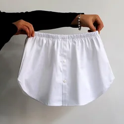 in 2023 the Bottom Hem of Fart Curt Will Be Folded nd Worn Wter with Lrge Sweter Underneth Fke Shirt