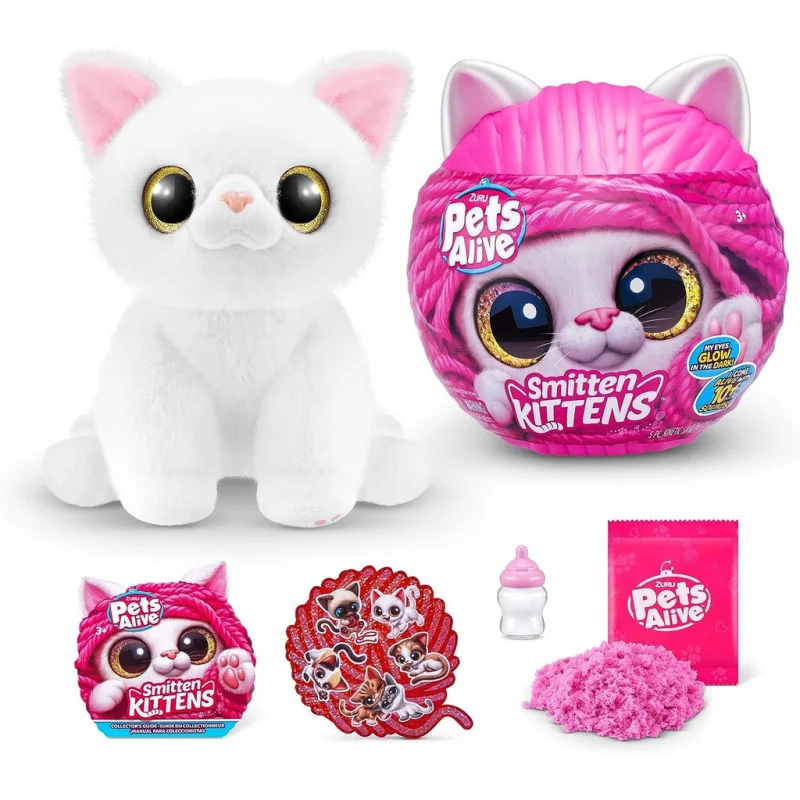 ZURU Pets Alive Smitten Kittens Surprise Interactivity Cat Girl Cartoon Sound Doll Toy