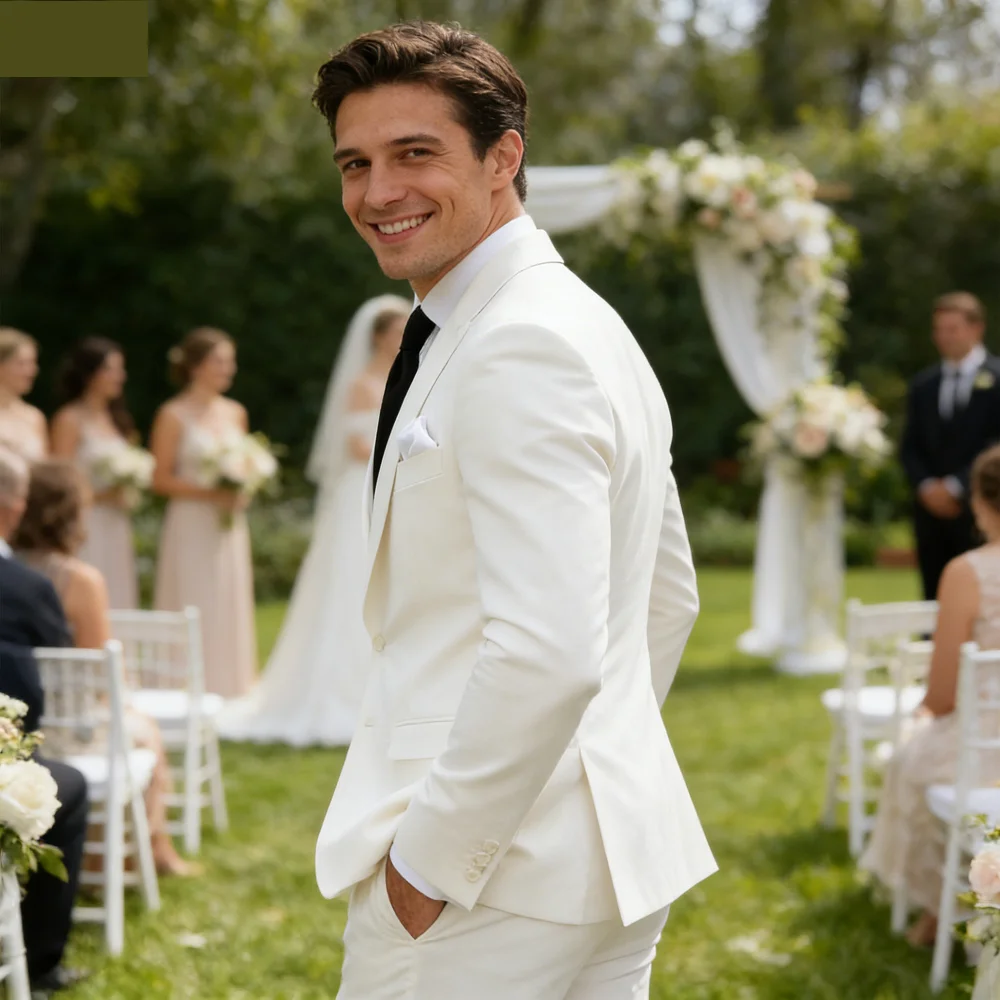 

Slim Fit Formal Smoking Masculino High Quality Red And Navy Business Office Daily Wear Casual Clothes for Men