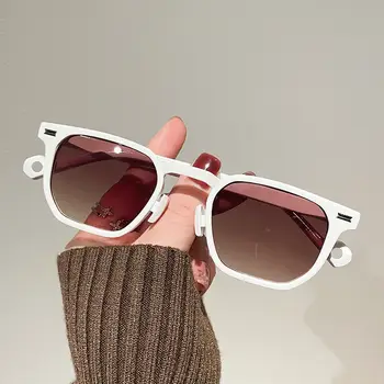 CONCHEN אופנה בעבודת יד שקופה קטנה מרובעת משקפי שמש מקוטבים לגברים יוקרה מעצב אצטט Qianwei משקפי שמש לגברים 8 best sales משקפי שמש של תה - №7