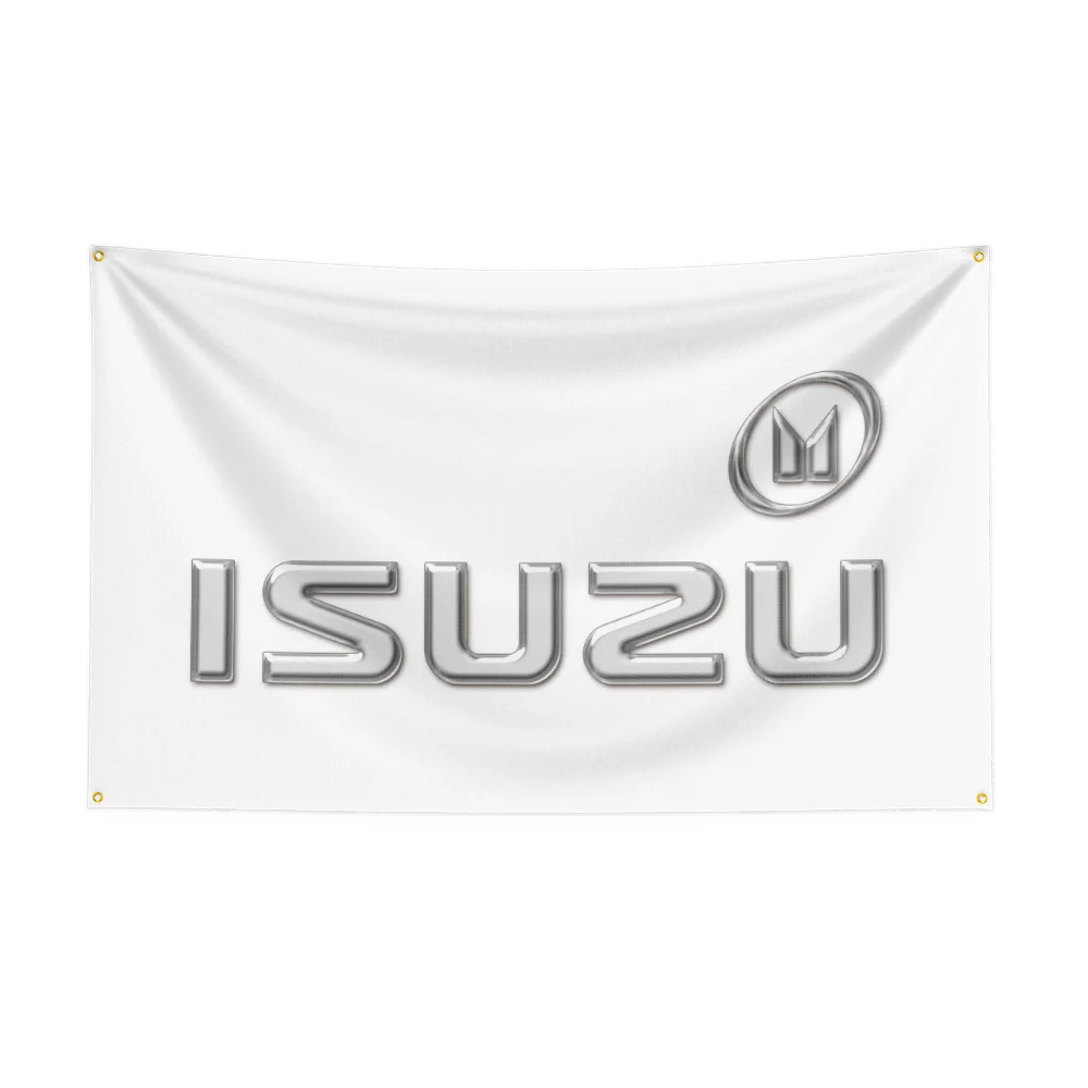 I-Isuzu Flag Professional Car Motorcycle Flag Polyester Digital Printing Cars Flagge Banner For Decoration Garage