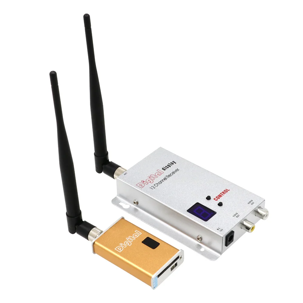 FPV 1.2G 5000mW 5W FPV Video Sender 1200Mhz Audio Video Wireless Transmitter / 1.2G 12CH Receiver for Rc FPV