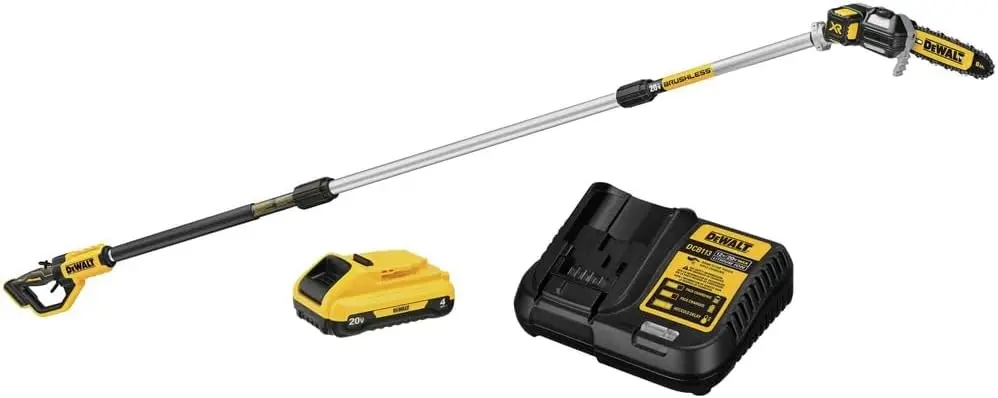 

Dewalt DCPS620BDCB240C-BNDL 20V MAX XR Brushless Lithium-Ion Cordless Pole Saw and 20V MAX 4 Ah Lithium-Ion Battery