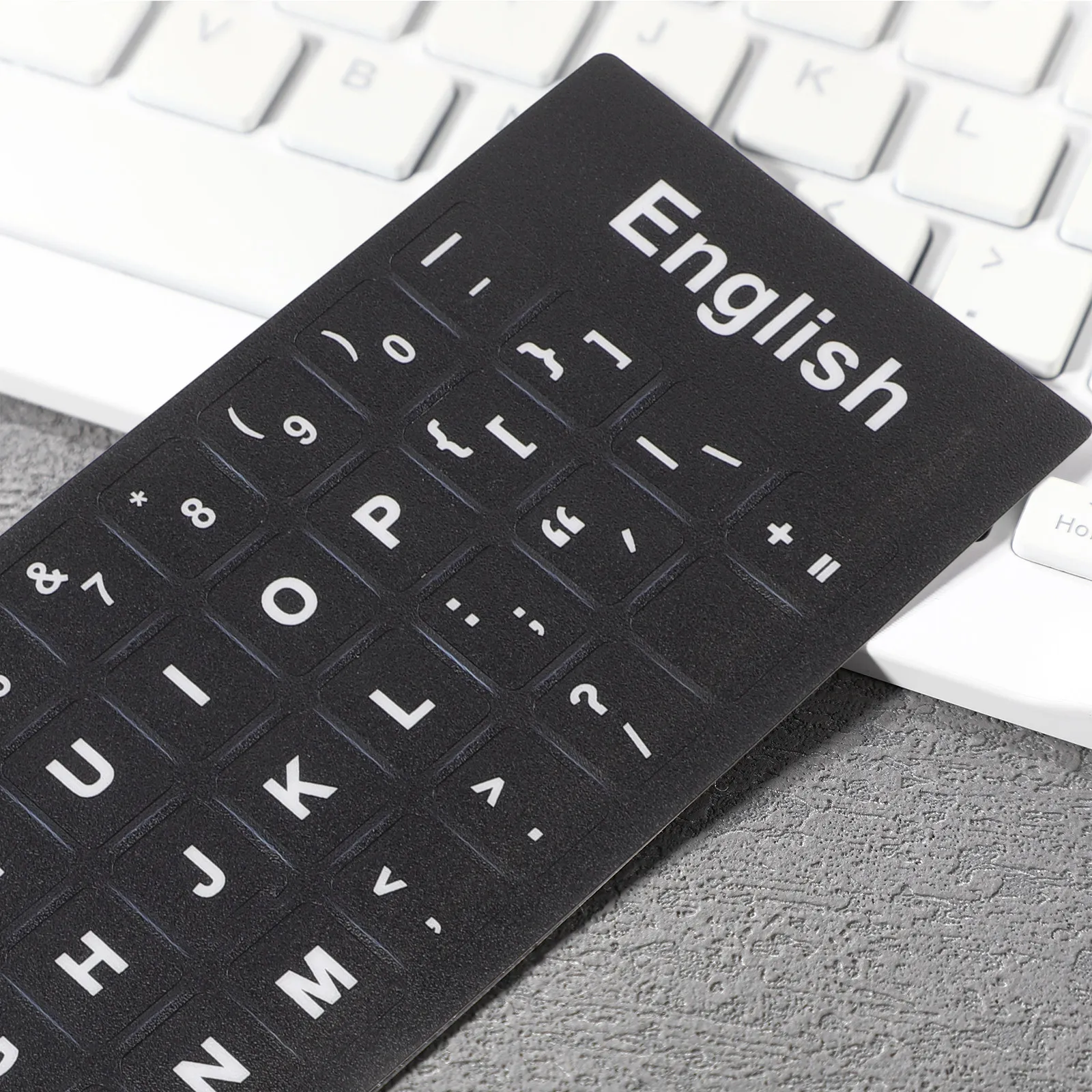 10Sheets Keyboard Sticker English Letter Replacement Language Sticker Dust Waterproof Laptop Keyboard Cover Letter Stickers