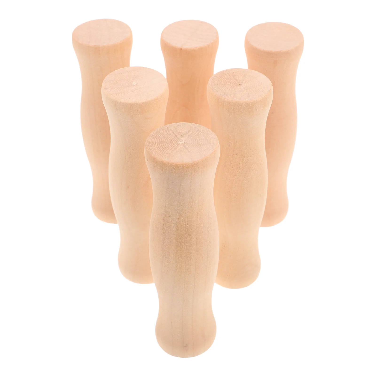

6Pcs Wooden Bucket Handle Replacement Ergonomic Smooth Grip Non-Slip for DIY Kitchen Gardening Bucket Grip Heavy Duty