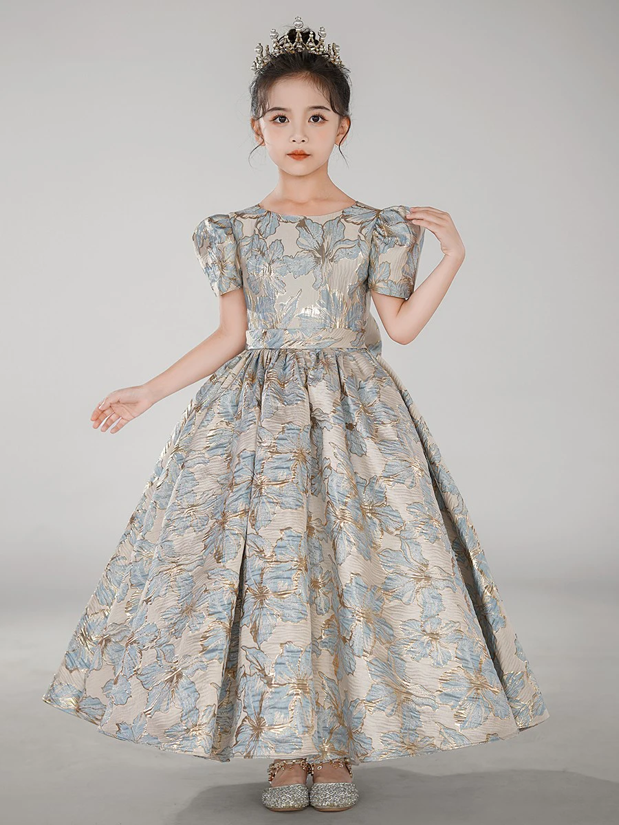 Christmas Dress Flower Girls Dress For Birthday Formal Party Junior Concert Banquet Princess Gown Party Dress For Kids Birthday