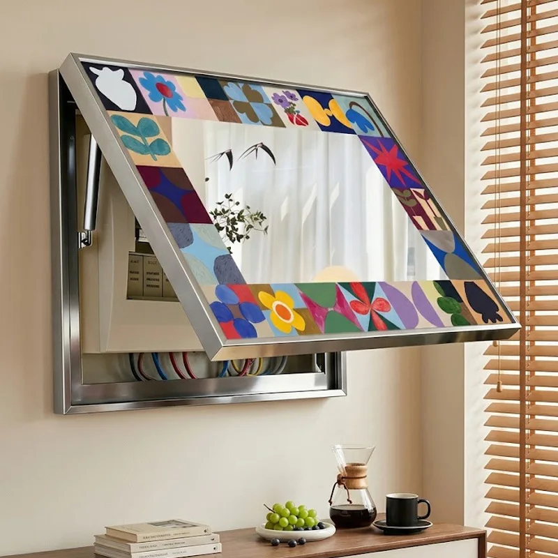 Creative Electrical Box Decoration Painting Aesthetics Decoration Mirror Living Room Power Switch Hidden Decorative Painting