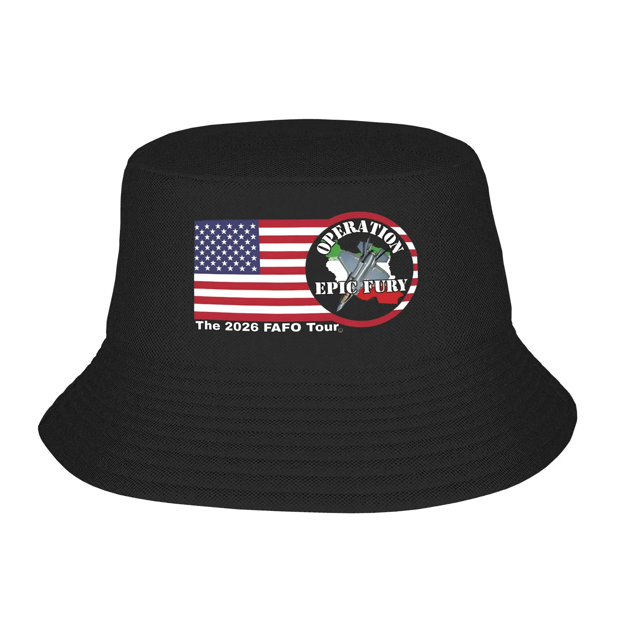 Beach Headwear Operation Epic Fury The FAFO Tour Outfit Bucket Hat Cute Girl  Sun Bob Hat