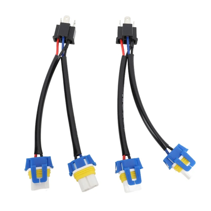 

2pcs Headlight Bulb Conversion Wire 9003 H4 TO 9005 9006 Two Harness Headlight Bulb Conversion Sockets