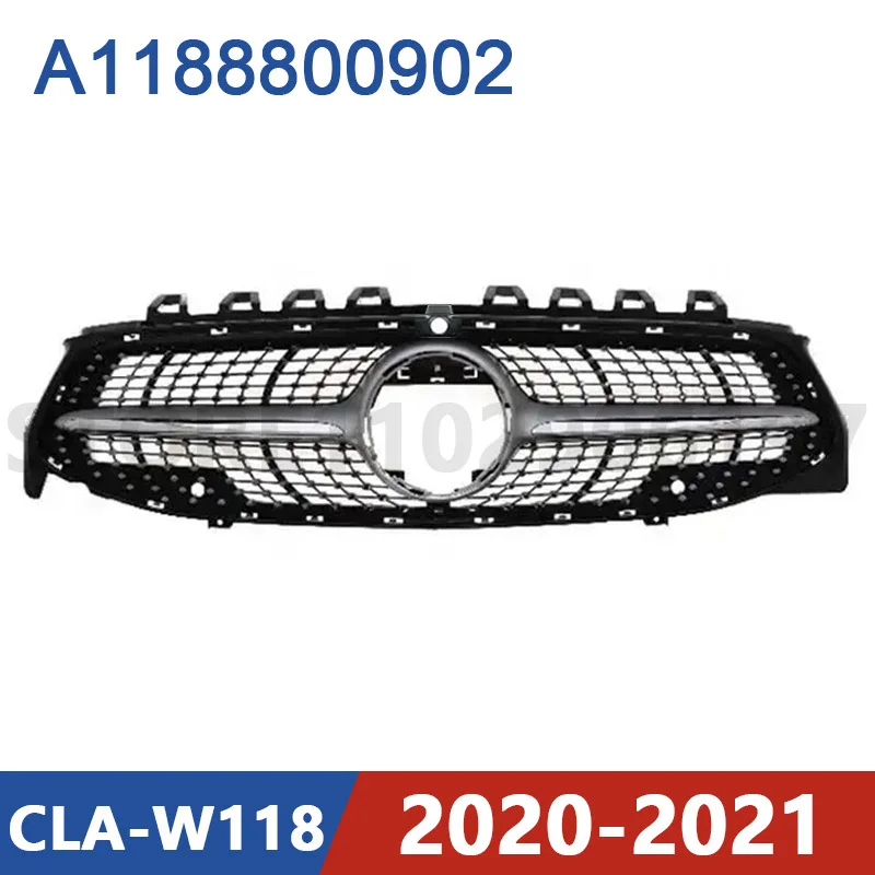 for 2020-2021 W118 Mercedes Benz CLA180 CLA200 CLA220 CLA250 CLA260 Front Bumper Radiator Grill Mesh A1188800902 1188800902