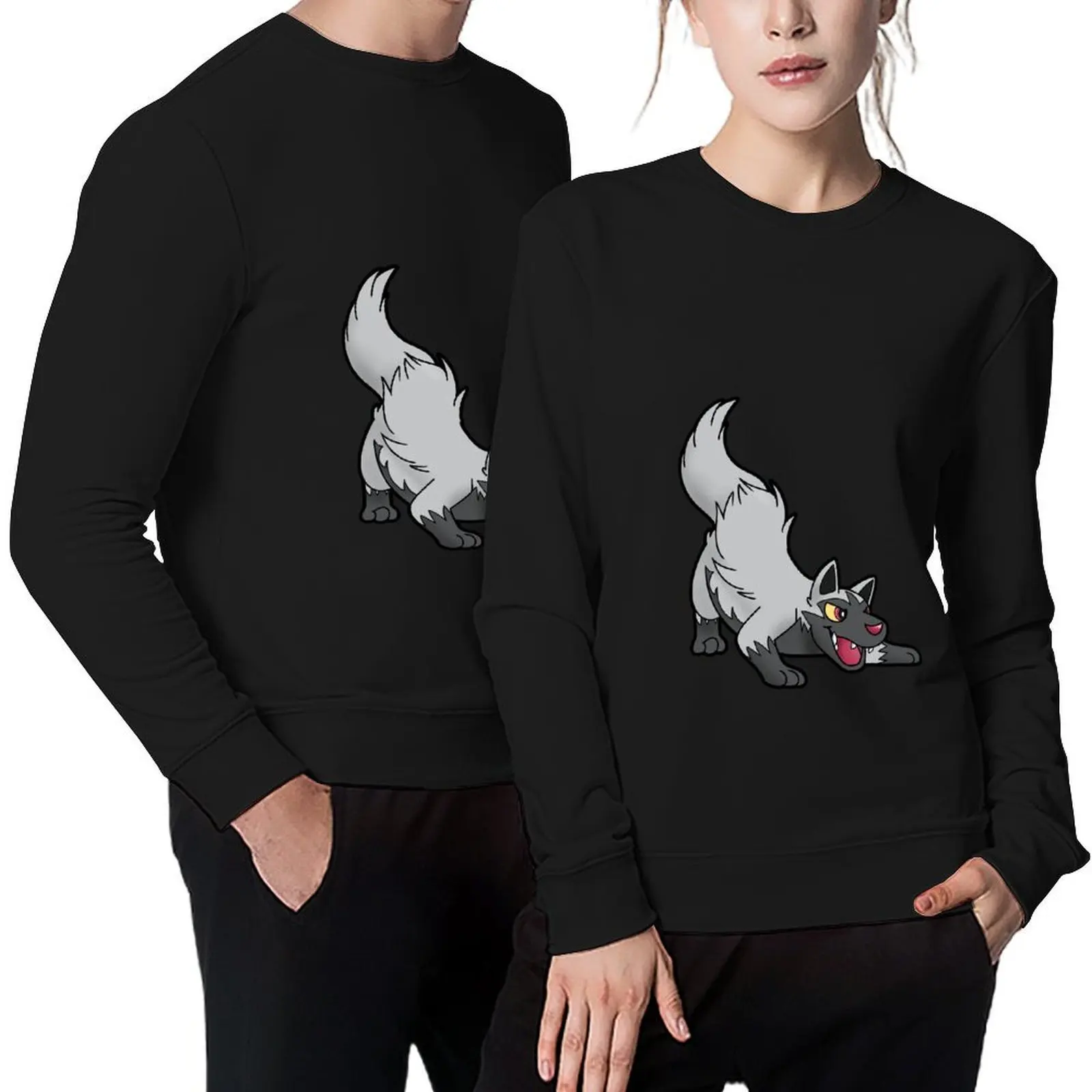 

Playful Poochyena Pullover graphic t shirts men korean autumn clothes autumn jacket men men clothes new sweatshirt