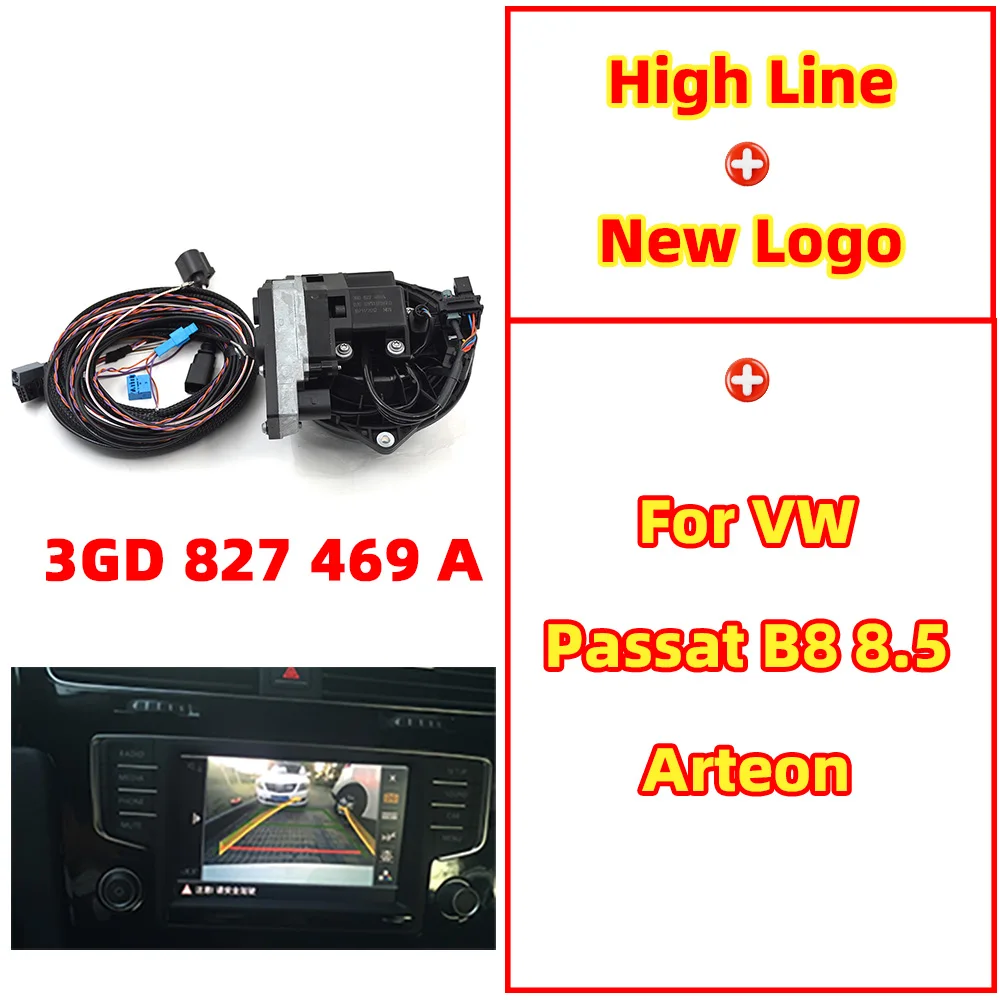 Flipping Badge Reversing Camera Emblem Rear View Camera Badge Parking Camera For VW Passat B8 GOLF 7 8 MK7 POLO 6C AW T-ROC ID3