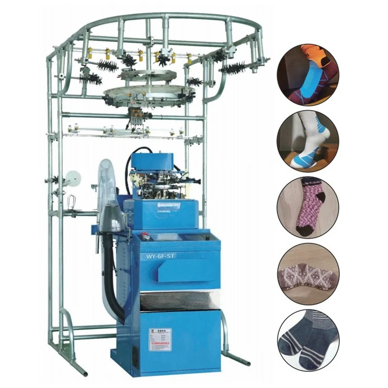 WY-6F-ST Full computer arbitrary terry hosiery knitting machine 3.75 inch automatic hosiery machine hosiery knitting machine