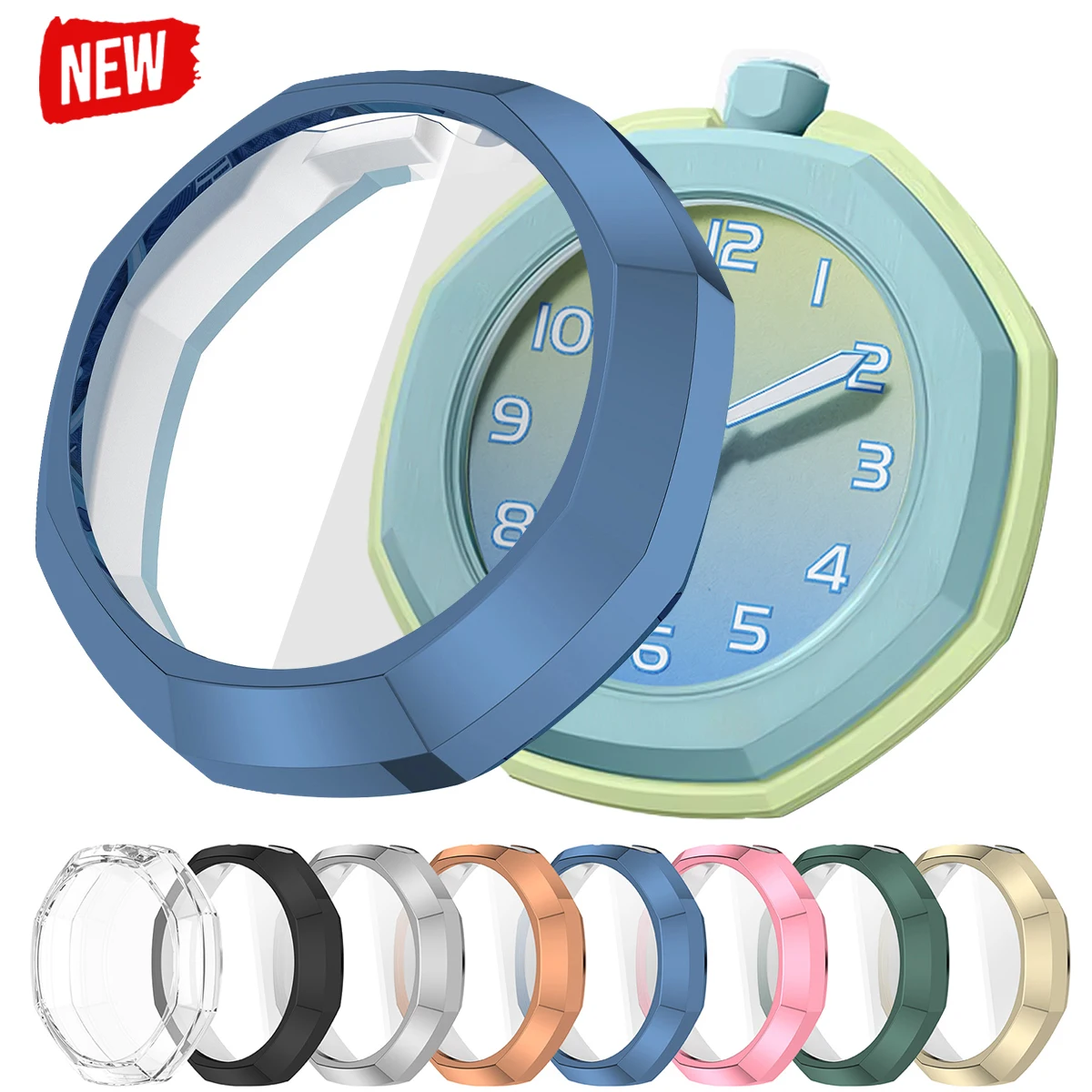 TPU-Schutzhülle für Swatch x AP Royal Pop Taschenuhr, Displayschutzrahmen, weicher, stoßfester Bumper, Uhrenabdeckung, Zubehör
