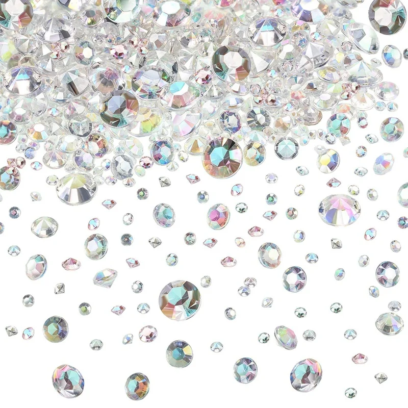 

Hot TTKK 4000 Pcs Scatter Crystals Wedding Table Decorative Crystals Acrylic Diamonds For Crafts Rhinestones Vase Filler